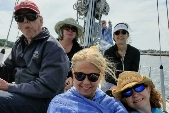group on boat